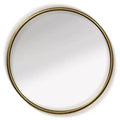 Small Gemma Halo Decorative Wall Mirror Gold - StyleCraft: Aluminum Frame, Wall Mount, 24x24 Inch