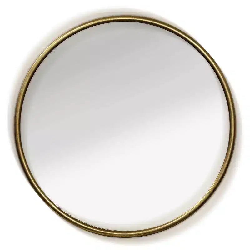 Small Gemma Halo Decorative Wall Mirror Gold - StyleCraft: Aluminum Frame, Wall Mount, 24x24 Inch