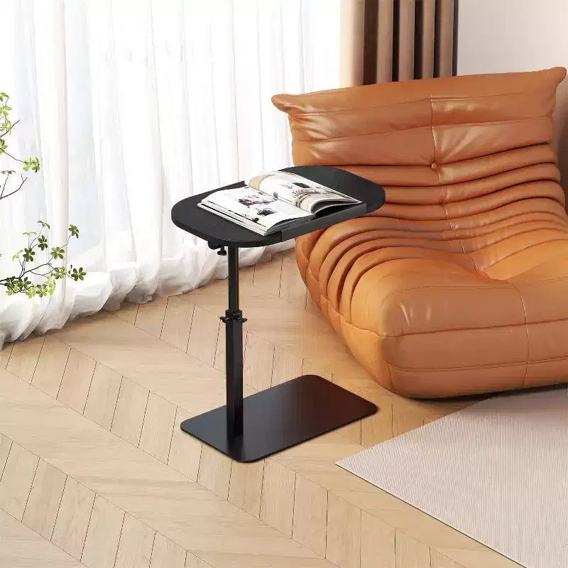 Table d'appoint réglable en C, plateau de canapé, support d'ordinateur portable pivotant à 360° pour canapé, fauteuil inclinable, tables de chevet pour canapé-lit