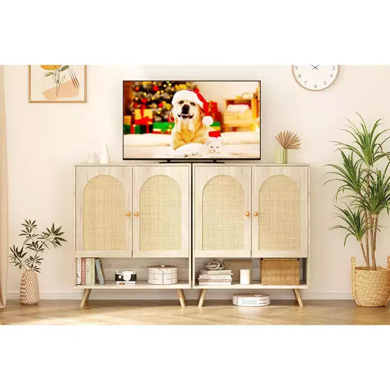 Organisateur de rangement pour chaussures, meuble à chaussures à 4 niveaux avec étagères réglables, organisateur de rangement pour chaussures en bois, meuble à chaussures fin et peu encombrant pour couloir, salon