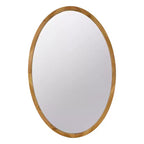 Miroir mural ovale 24 x 36 pouces avec cadre en bois