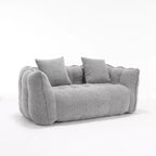 Pouf géant 2 places, pouf canapé géant en chenille de 167 cm, canapé confortable pour salon et chambre