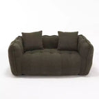 Pouf géant 2 places, pouf canapé géant en chenille de 167 cm, canapé confortable pour salon et chambre