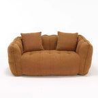 Pouf géant 2 places, pouf canapé géant en chenille de 167 cm, canapé confortable pour salon et chambre