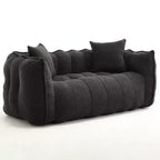 Pouf géant 2 places, pouf canapé géant en chenille de 167 cm, canapé confortable pour salon et chambre