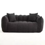 Pouf géant 2 places, pouf canapé géant en chenille de 167 cm, canapé confortable pour salon et chambre