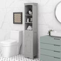 GDFStudio Clara Modern Wood Freestanding Tall Bathroom Storage Cabinet with Drawer, Open Shelves and Adjustable Shelf