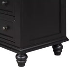 Meuble de rangement en bois Henry à 3 tiroirs avec plateau coulissant, table d'appoint polyvalente