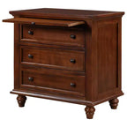 Meuble de rangement en bois Henry à 3 tiroirs avec plateau coulissant, table d'appoint polyvalente