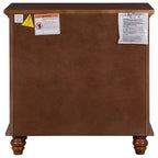 Meuble de rangement en bois Henry à 3 tiroirs avec plateau coulissant, table d'appoint polyvalente