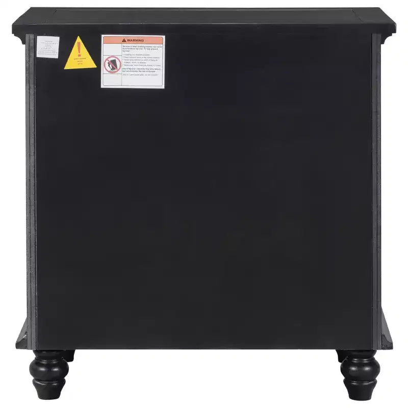 Meuble de rangement en bois Henry à 3 tiroirs avec plateau coulissant, table d'appoint polyvalente