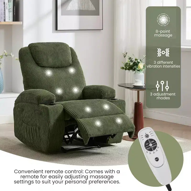 Fauteuil inclinable confortable pour salon, assise de salon moderne élégante et durable, support dorsal ergonomique, montage facile, idéal pour la détente à domicile