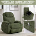 Fauteuil inclinable confortable pour salon, assise de salon moderne élégante et durable, support dorsal ergonomique, montage facile, idéal pour la détente à domicile