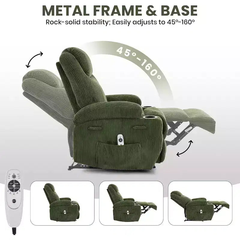 Fauteuil inclinable confortable pour salon, assise de salon moderne élégante et durable, support dorsal ergonomique, montage facile, idéal pour la détente à domicile