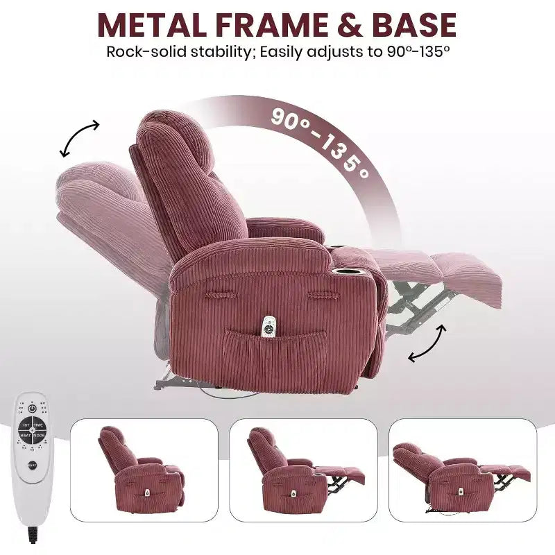 Fauteuil inclinable confortable pour salon, assise de salon moderne élégante et durable, support dorsal ergonomique, montage facile, idéal pour la détente à domicile