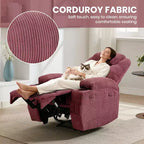 Fauteuil inclinable confortable pour salon, assise de salon moderne élégante et durable, support dorsal ergonomique, montage facile, idéal pour la détente à domicile