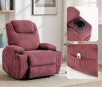 Fauteuil inclinable confortable pour salon, assise de salon moderne élégante et durable, support dorsal ergonomique, montage facile, idéal pour la détente à domicile
