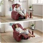Fauteuil inclinable confortable pour salon, assise de salon moderne élégante et durable, support dorsal ergonomique, montage facile, idéal pour la détente à domicile