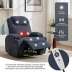 Fauteuil inclinable confortable pour salon, assise de salon moderne élégante et durable, support dorsal ergonomique, montage facile, idéal pour la détente à domicile