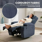 Fauteuil inclinable confortable pour salon, assise de salon moderne élégante et durable, support dorsal ergonomique, montage facile, idéal pour la détente à domicile