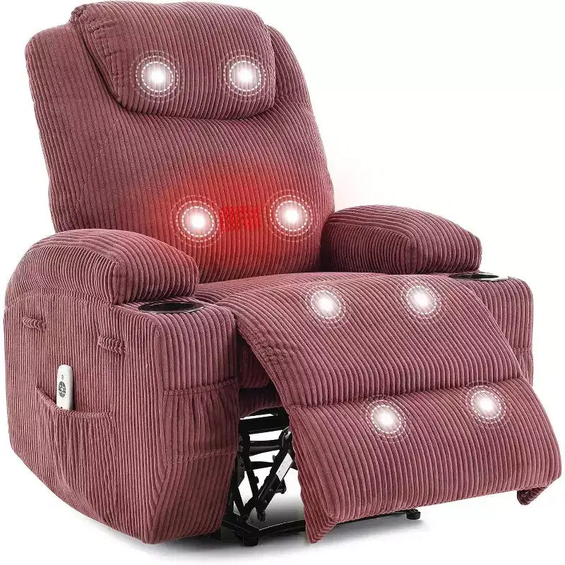 Fauteuil inclinable confortable pour salon, assise de salon moderne élégante et durable, support dorsal ergonomique, montage facile, idéal pour la détente à domicile