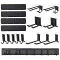 Tool Organizer, Garage Organizer  64 in Heavy Duty Metal Wall Mount Shovel Broom Holder with 12 Adjustable Hooks