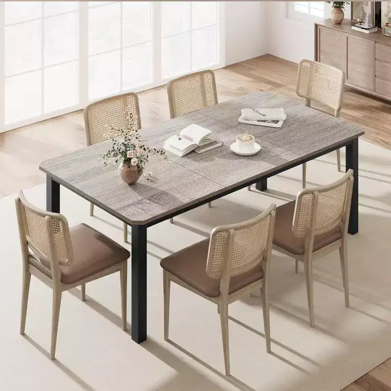 Grand bureau d'ordinateur de 199,9 cm, grande station de travail de bureau industrielle pour 2 personnes, large table d'étude/écriture, bureaux d'ordinateur portable de style moderne pour bureau à domicile