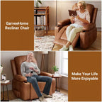 Fauteuil inclinable électrique grand format pour personnes âgées, siège extra large, massage chauffant, canapé électrique en similicuir avec porte-gobelets et poches latérales, beige