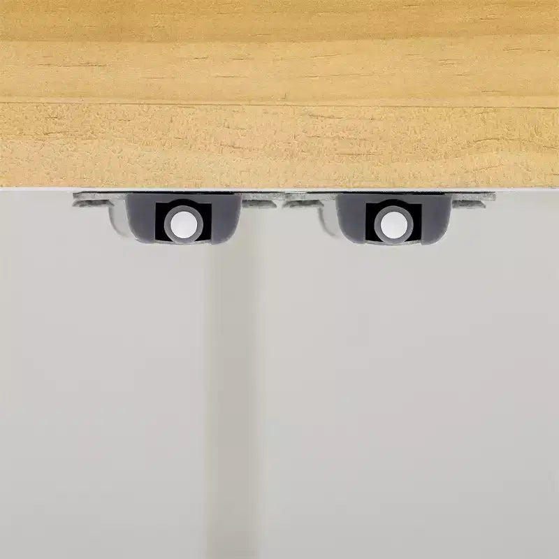 Bahut contemporain à portes ondulées avec coins arrondis et étagères réglables, Armoire de rangement pour cuisine, salle à manger, salon, chambre à coucher