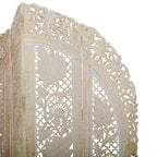 Paravent blanc éclectique en bois – Olivia & May