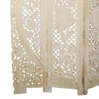 Paravent blanc éclectique en bois – Olivia & May