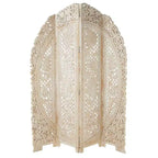 Paravent blanc éclectique en bois – Olivia & May