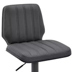 Tabouret de bar réglable Sabine en similicuir