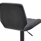 Tabouret de bar réglable Sabine en similicuir
