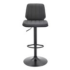 Tabouret de bar réglable Sabine en similicuir