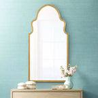 Miroir mural Cooper Classics Lincoln avec feuilles d'or, 20 x 37 3/4 po