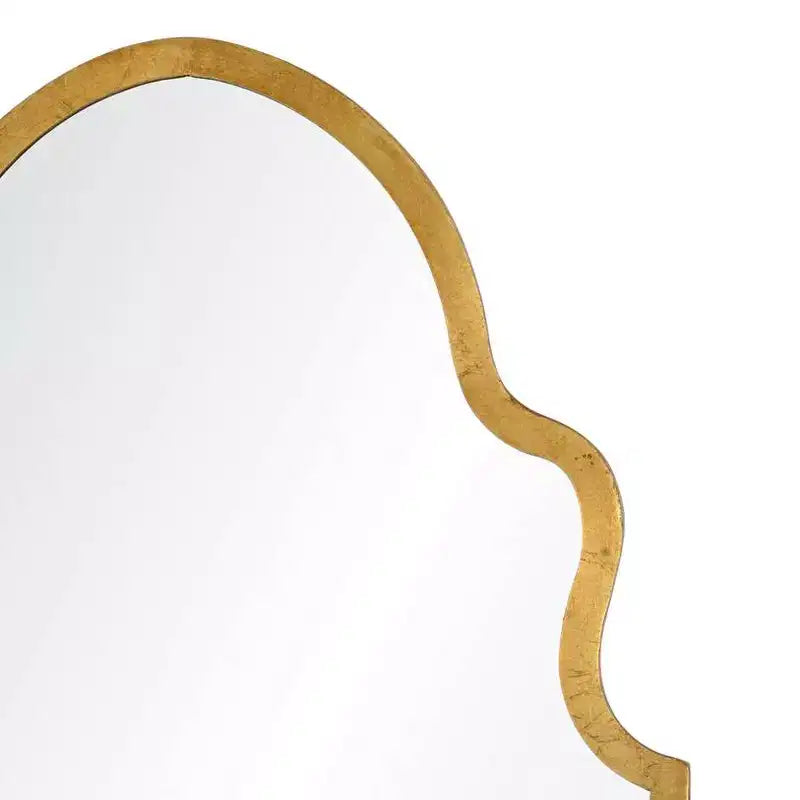 Miroir mural Cooper Classics Lincoln avec feuilles d'or, 20 x 37 3/4 po
